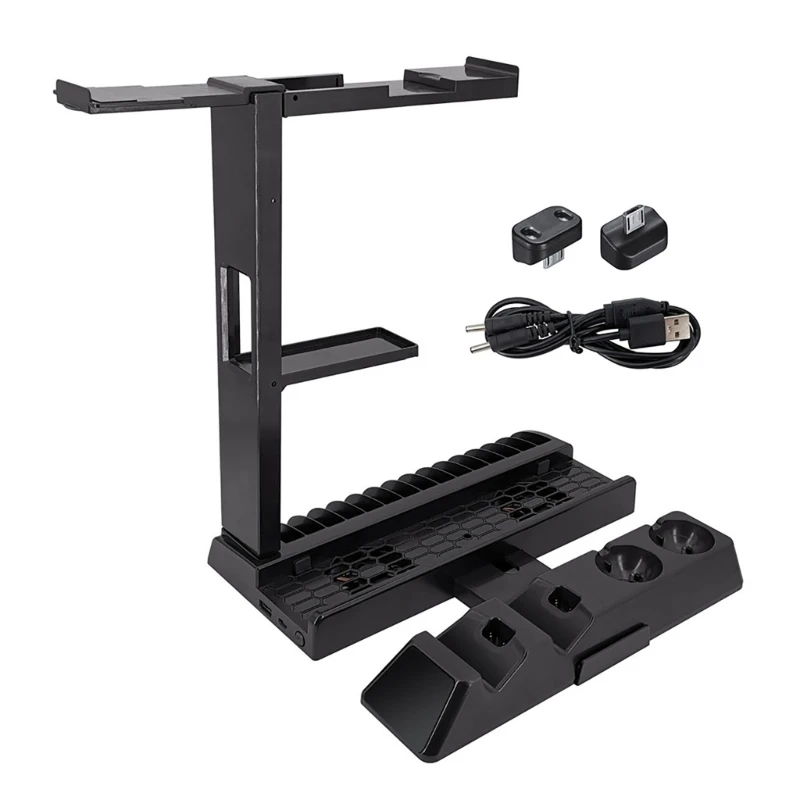 Console Host Heatsink Base for PS4 PS Game Controller Charging Holder with Headset Holder Gaming Accessories
Console Host Heatsink Base for PS4 PS Game Controller Charging Holder with Headset Holder Gaming Accessories