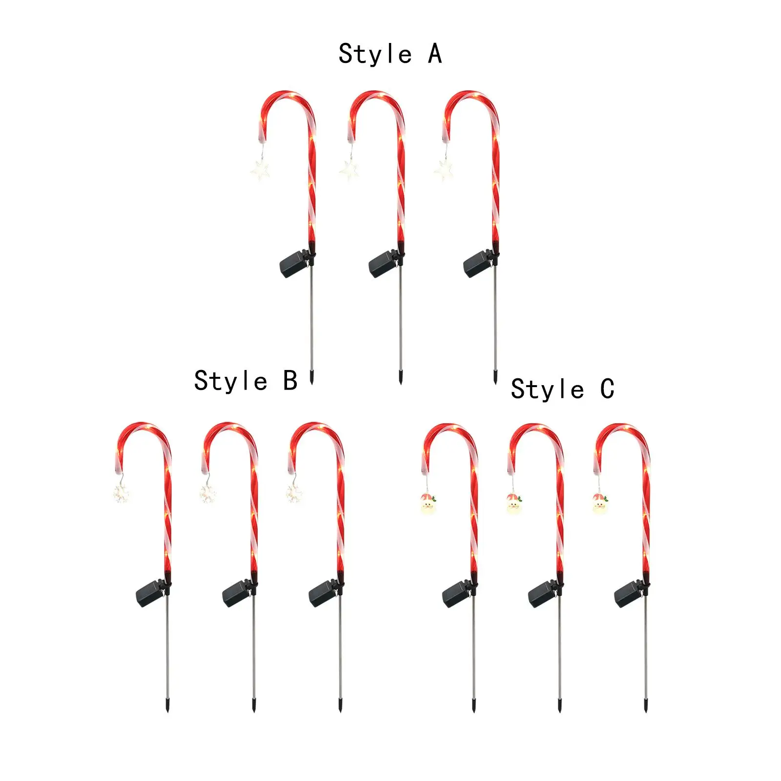 3 Pieces Candy Cane Pathway Lights 8 Lighting Modes Garden Lawn Lamp for Valentine's Day Wedding Festival Lighting up Sidewalk
3 Pieces Candy Cane Pathway Lights 8 Lighting Modes Garden Lawn Lamp for Valentine's Day Wedding Festival Lighting up Sidewalk