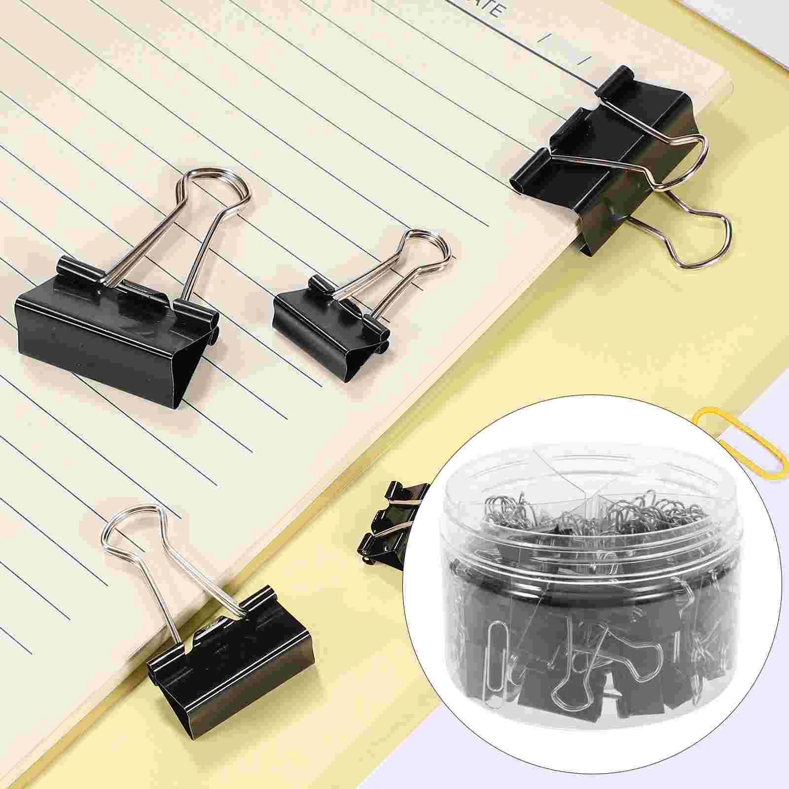 1 Box of Convenient Binder Clips Multi-use Paper Clips Set Assorted Size Binder Clips Set Office Supplies
1 Box of Convenient Binder Clips Multi-use Paper Clips Set Assorted Size Binder Clips Set Office Supplies