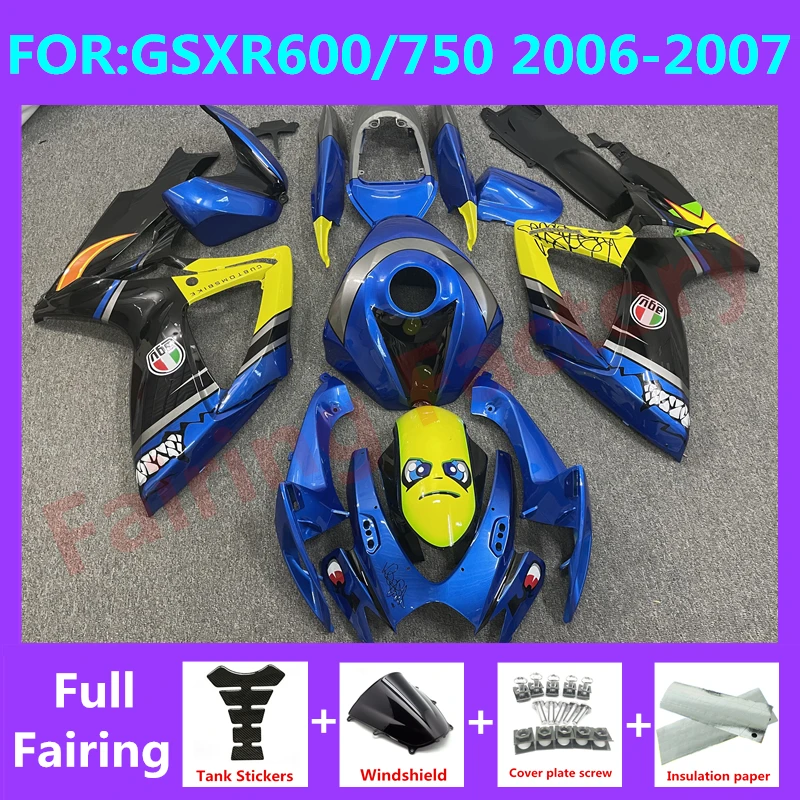 Новый комплект обтекателей для мотоцикла ABS Подходит для GSXR600 750 06 07 GSXR 600 GSX-R750 K6 2006 2007 полный комплект обтекателей Синяя акула
Новый комплект обтекателей для мотоцикла ABS Подходит для GSXR600 750 06 07 GSXR 600 GSX-R750 K6 2006 2007 полный комплект обтекателей Синяя акула