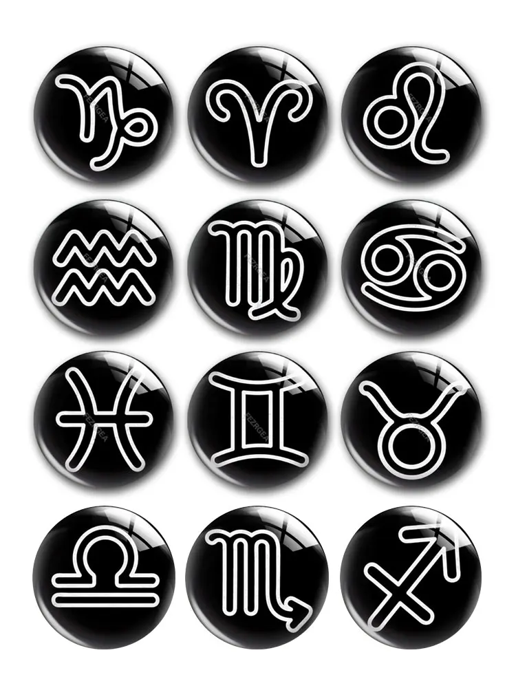 Handmade 12 Constellation Zodiac Sign Photo Glass Cabochon Charms Demo Flat Back Cameo For Diy Jewelry Making Accessories
Handmade 12 Constellation Zodiac Sign Photo Glass Cabochon Charms Demo Flat Back Cameo For Diy Jewelry Making Accessories