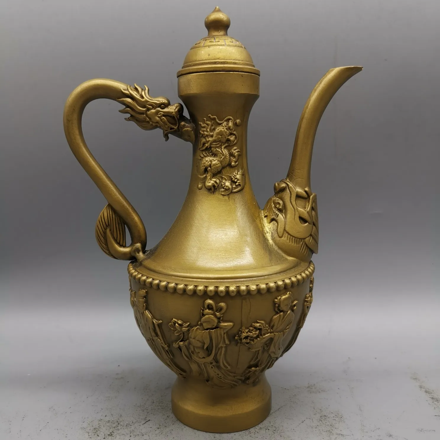 Collect Chinese Boutique Brass Sculpture Lucky " The Eight Immortals" Pot Metal Crafts Home Decoration
Collect Chinese Boutique Brass Sculpture Lucky " The Eight Immortals" Pot Metal Crafts Home Decoration