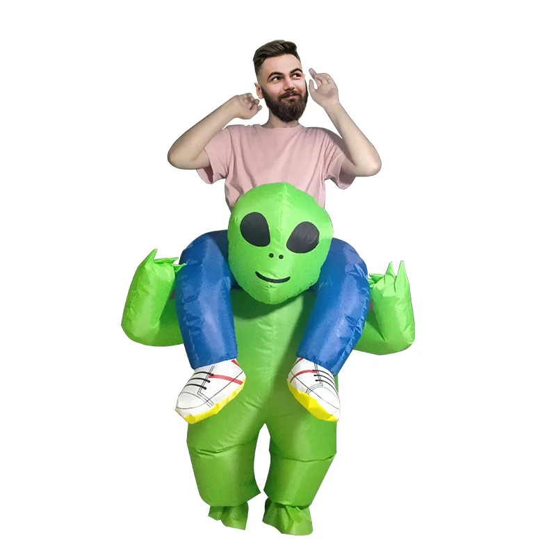 

Adult Alien Inflatable Costume Carnival Party Funny Suit Anime Cosplay Fancy Air Blow Up Clothes Rave Outfits Halloween