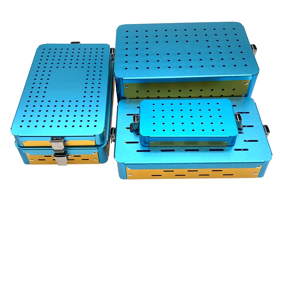 

Aluminium Sterilization Case Box 1 pc Disinfection Tray Box For Opthalmic Dental Surgical Instrument Tools