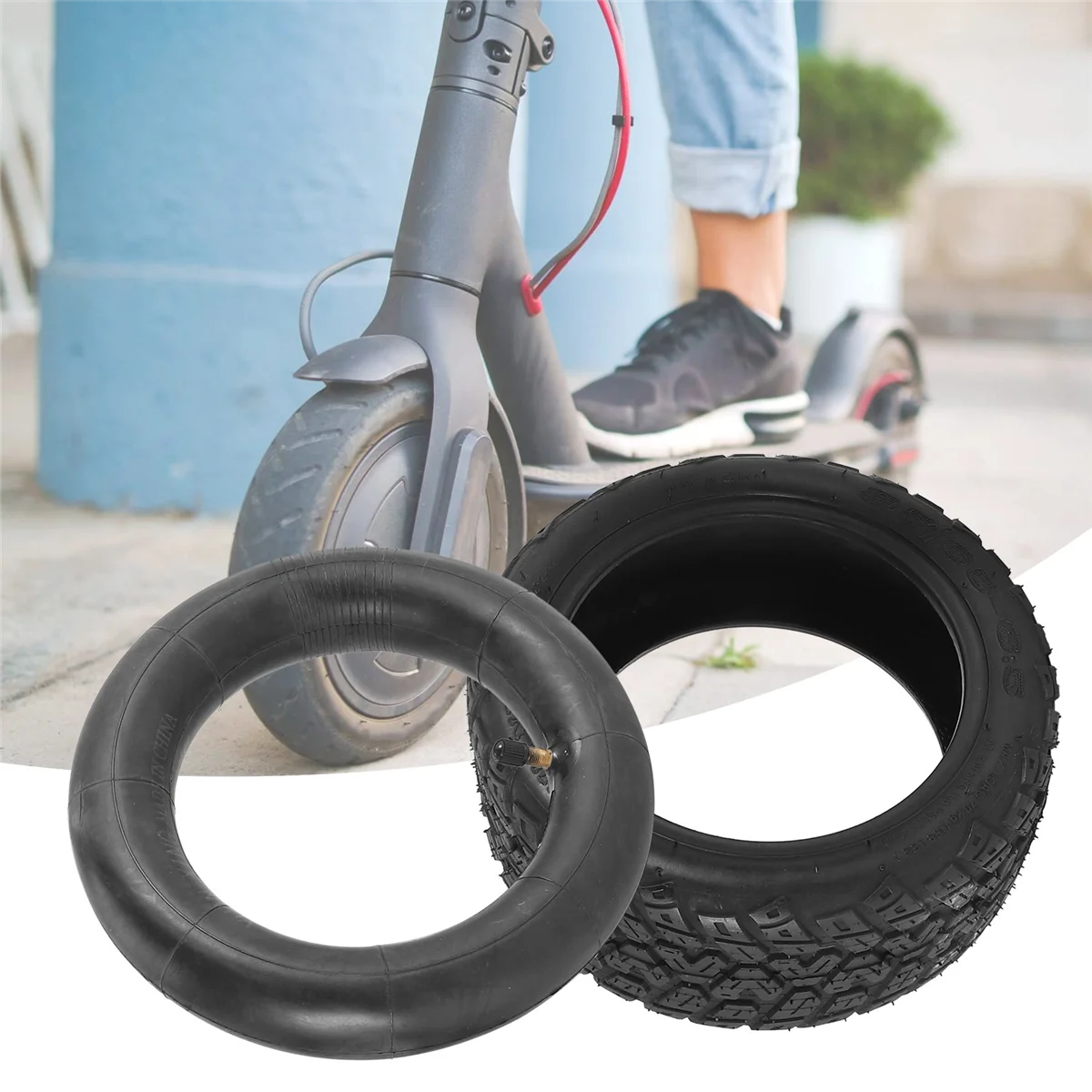 10 Inch Electric Scooter Tyre 85/65-6.5 Inner Tube/Outer Tire for Kugoo G-Booster/G2 Pro Cycling Parts,Straight
10 Inch Electric Scooter Tyre 85/65-6.5 Inner Tube/Outer Tire for Kugoo G-Booster/G2 Pro Cycling Parts,Straight
