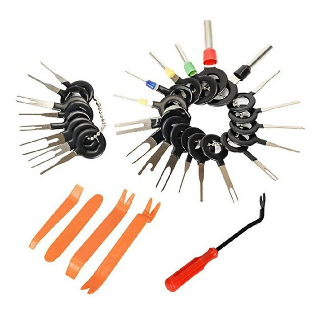Car Terminal Removal Tool Kit 31Pcs/Set Pin Ejector Wire Extractor Connector Puller for Automotive Wiring Harness
Car Terminal Removal Tool Kit 31Pcs/Set Pin Ejector Wire Extractor Connector Puller for Automotive Wiring Harness