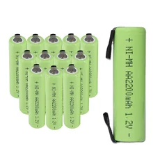 1.2V AA rechargeable battery 2200mah nimh cell Green shell with welding tabs for Philips electric shaver razor toothbrush
1.2V AA rechargeable battery 2200mah nimh cell Green shell with welding tabs for Philips electric shaver razor toothbrush