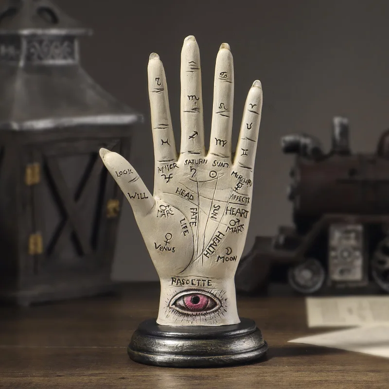 Fortune Teller Palmistry Hand Palm Figurine Psychic Fortune Teller Chirology Rings Holder Desk Decoration Accessories Home Gifts
Fortune Teller Palmistry Hand Palm Figurine Psychic Fortune Teller Chirology Rings Holder Desk Decoration Accessories Home Gifts
