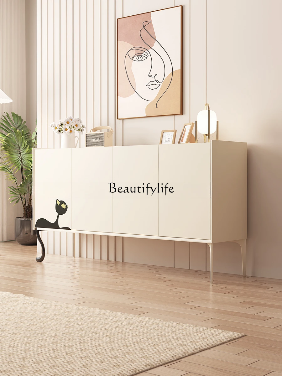 Light Luxury Home Entrance Cabinet Cream White Door Storage Side Cabinet Living Room Partition Shoe Cabinet
Light Luxury Home Entrance Cabinet Cream White Door Storage Side Cabinet Living Room Partition Shoe Cabinet