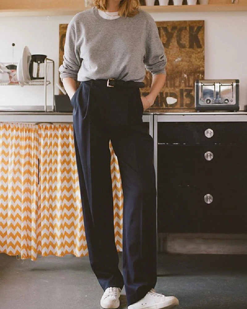 FILIP* Suit Pants Women's 2023 Sagging High Waist Straight Leg Wide Leg Casual Floor Dragging Pants
FILIP* Suit Pants Women's 2023 Sagging High Waist Straight Leg Wide Leg Casual Floor Dragging Pants