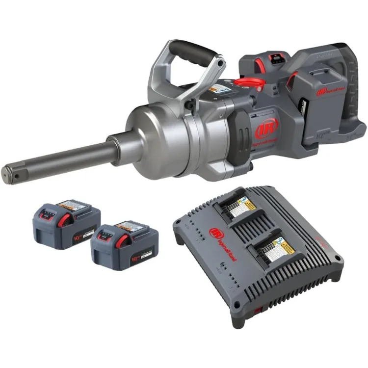 

Ingersoll Rand Power Tools Model W9691-K4E - 20V High-torque 1" Drive Cordless Impact Wrench Kit, 3000 ft-lbs Nut-busting Torque