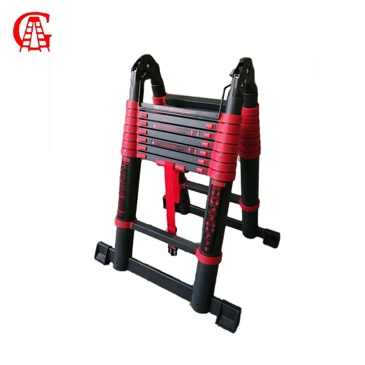 

Anti-pinch Aluminum Multi-Function Telescopic Ladder with Extra-Thick Hinges 2*8 step
