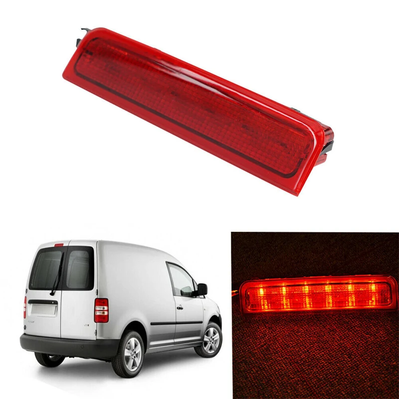 

1Pcs For VW Caddy 2004-2015 Third 3rd Centre High Level Rear Brake Light 2K0945087C Stop Lamp Car LED Light Bulbs Accessorieses