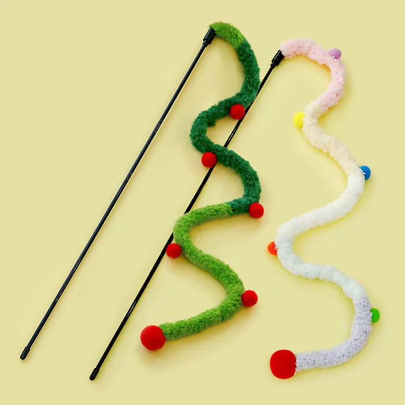 Cat Toys Rainbow Funny Cat Stick Interactive Play Pet Supplies Cat Toys Interactive Cat Toy Worm on A String cat supplies
Cat Toys Rainbow Funny Cat Stick Interactive Play Pet Supplies Cat Toys Interactive Cat Toy Worm on A String cat supplies