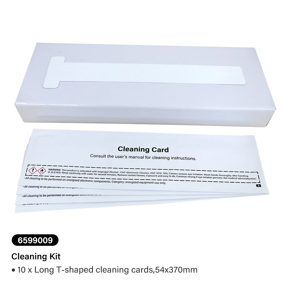 Совместимый комплект для чистки 6599009 для ID Φ Smart-30 Smart-50 Smart-51 Card Printer
Совместимый комплект для чистки 6599009 для ID Φ Smart-30 Smart-50 Smart-51 Card Printer