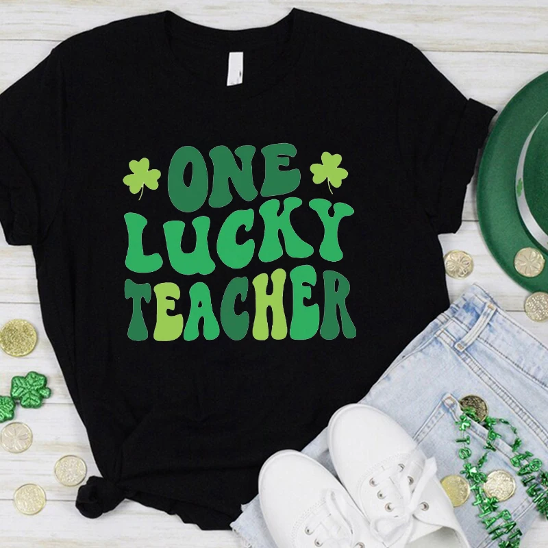 Lucky Teacher Tshirt St Patrick's Day Shirt Teacher Women Clothes Teacher Tops Casual Teacher Gift Teacher Women Clothing
Lucky Teacher Tshirt St Patrick's Day Shirt Teacher Women Clothes Teacher Tops Casual Teacher Gift Teacher Women Clothing