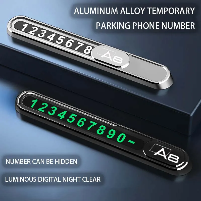 Car Temporary Parking Plate Cell Phone Number Plate Metal DIY For Audi A8 A7 A6 A5 A4 A3 8V D3 Accessories 2024 2023 2022 Logo
Car Temporary Parking Plate Cell Phone Number Plate Metal DIY For Audi A8 A7 A6 A5 A4 A3 8V D3 Accessories 2024 2023 2022 Logo