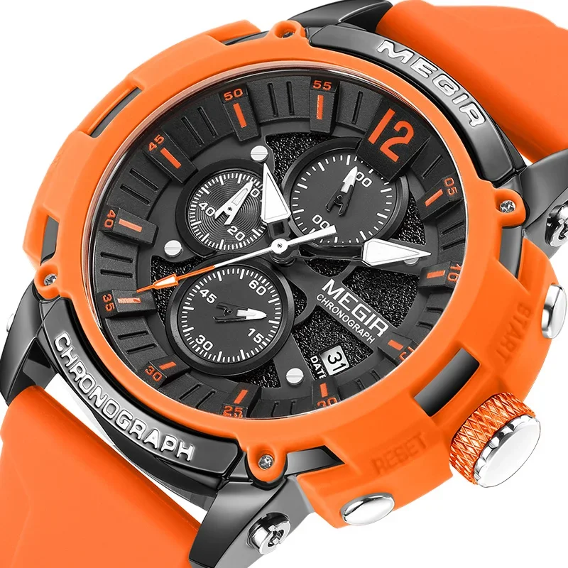 

MEGIR Fashion Date Quartz Men Watches Top Brand Luxury Male Clock Chronograph Sport Mens Wrist Watch Hodinky Relogio Masculino