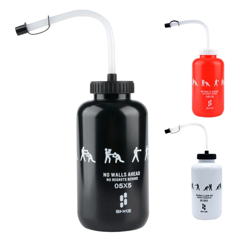 

NEW-SHOKE Lacrosse бутылка для воды с длинной трубочкой без БФА, пластиковая бутылка для боксерской воды 1 литр для спорта