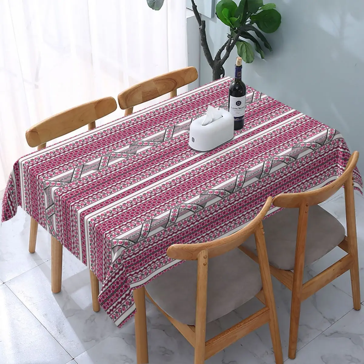 Ukrainian Embroidery Vyshyvanka Tablecloth Rectangular Fitted Ukraine Bohemian Geometric Table Cover Cloth for Kitchen
Ukrainian Embroidery Vyshyvanka Tablecloth Rectangular Fitted Ukraine Bohemian Geometric Table Cover Cloth for Kitchen
