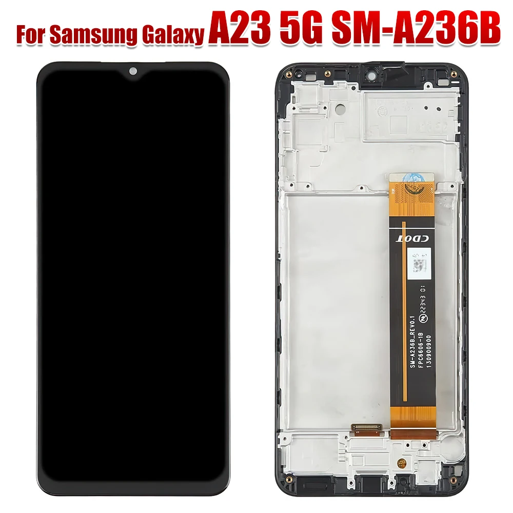 AMOLED для Samsung Galaxy A23 5G SM-A236B/DSN ЖК-дисплей полный сенсорный экран дигитайзер в сборе запасные части с рамкой
AMOLED для Samsung Galaxy A23 5G SM-A236B/DSN ЖК-дисплей полный сенсорный экран дигитайзер в сборе запасные части с рамкой