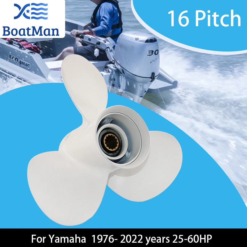 Подвесной пропеллер BoatMan 10 1/4x16 для двигателя Yamaha T25HP 40HP 48HP 50HP 55HP 60HP F60HP, алюминиевый аппарат с 13 зубьями
Подвесной пропеллер BoatMan 10 1/4x16 для двигателя Yamaha T25HP 40HP 48HP 50HP 55HP 60HP F60HP, алюминиевый аппарат с 13 зубьями