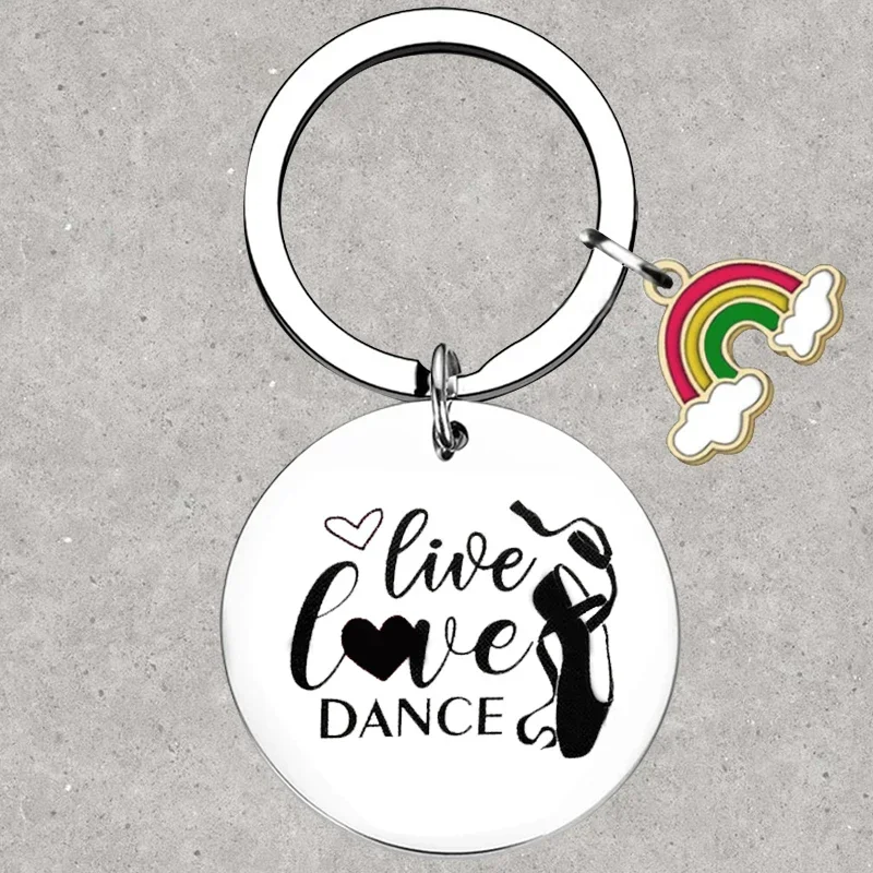 

Hot Dance lover gift Keychain dancing girls inspirational Gifts Key Rings daughter sister best friend birthday Gifts