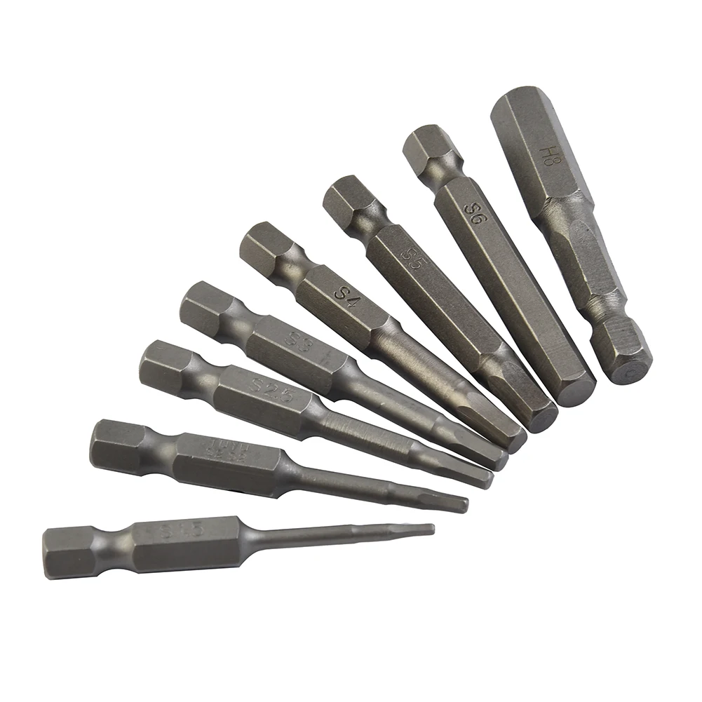 8pcs Magnetic Hex Head Screwdriver Bits Metric 50mm Screw Driver Bit Set Power Driver Tool Wrench Socket 6.35mm Hex Shank
8pcs Magnetic Hex Head Screwdriver Bits Metric 50mm Screw Driver Bit Set Power Driver Tool Wrench Socket 6.35mm Hex Shank
