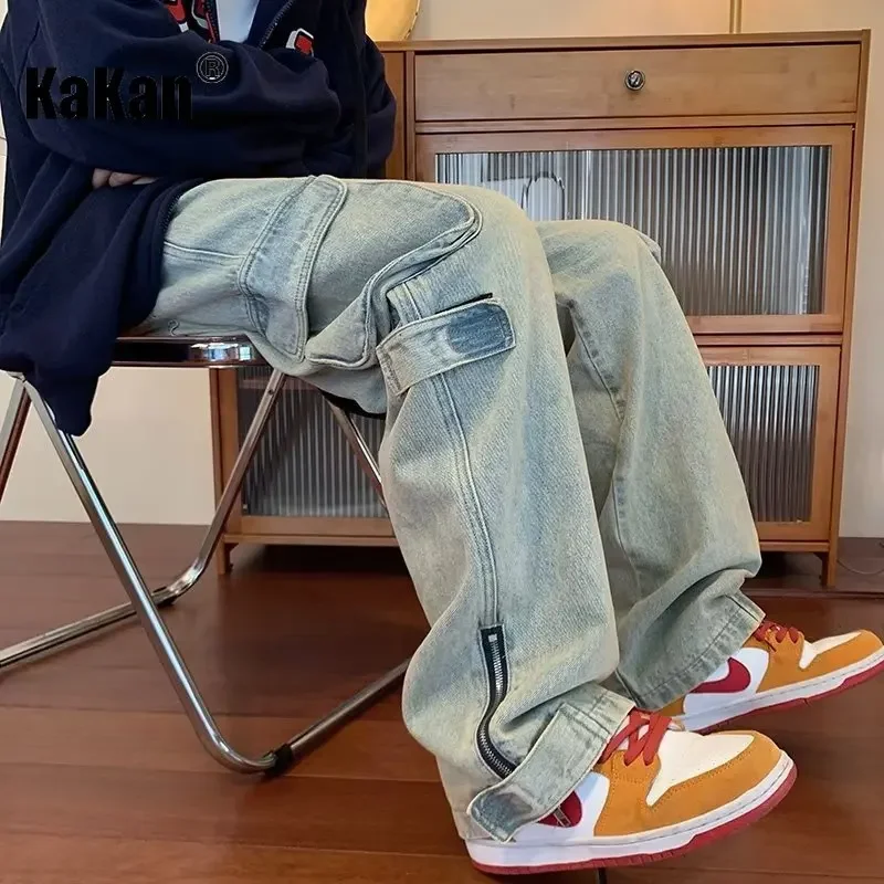 Kakan - European and American New Niche Heavy Industry Zippered Jeans for Men, Washed and Made Old Straight Length Jeans K27-282
Kakan - European and American New Niche Heavy Industry Zippered Jeans for Men, Washed and Made Old Straight Length Jeans K27-282