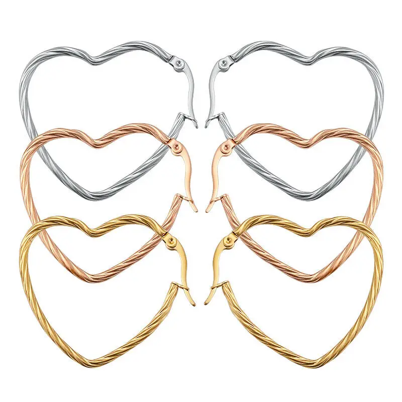 18 Pair Stainless Steel Love Heart Hoop Earrings Fashion Women Wholesale Lot Mix
18 Pair Stainless Steel Love Heart Hoop Earrings Fashion Women Wholesale Lot Mix