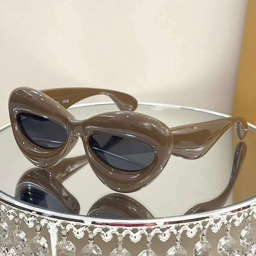 

LW40099I Sunglasses Men Women Creative Handmade Top Quality Original Luxury Brand Retro Cat Eye Vintage Design UV400 Eyeglasses