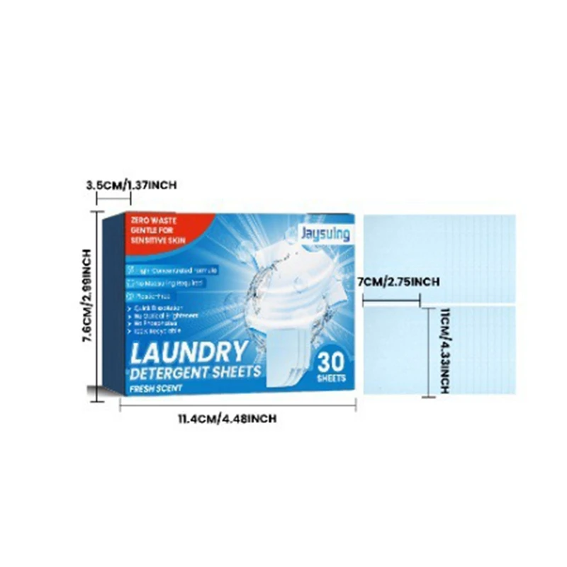 Say Goodbye to with Laundry Detergent Sheets Tablets Washing Powder Soap for Deep Cleaning of Clothes 30pcs/60pcs
Say Goodbye to with Laundry Detergent Sheets Tablets Washing Powder Soap for Deep Cleaning of Clothes 30pcs/60pcs