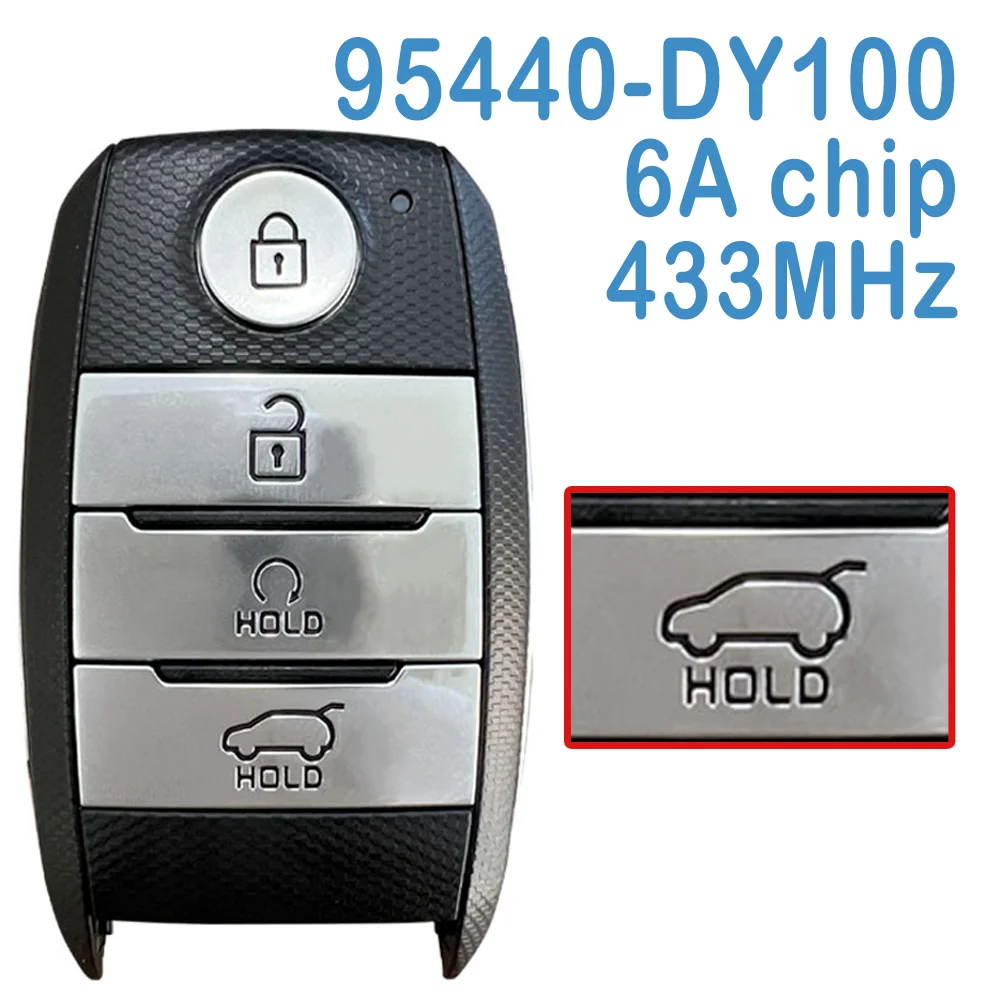 

95440-DY100 Original Auto Smart Remote 433MHz 6A Chip SYEC3FOB2003 Replace Car Key Fob For KIA Carens 2023