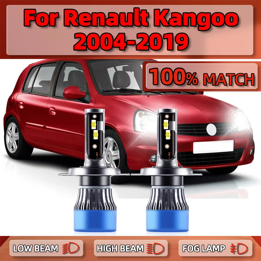 

20000LM H4 Canbus LED Headlight Bulbs 120W CSP Chips Car Lights 6000K White 12V For Renault Kangoo 2004-2015 2016 2017 2018 2019