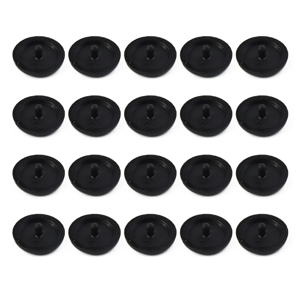 

10x Seat Belt Button Buckle Stop - Universal Fit Stopper Kit Black Prevent The Seat Belt Buckle From Slipping Off 1.5x1.5x0.2cm