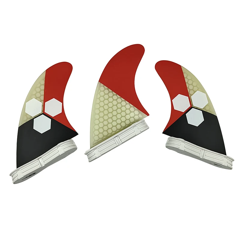 

UPSURF FCS 2 Fins g5 g7 For Surfboard Accessories Red Honeycomb 3 Pcs/set Surfing Surfboards Fin Quilhas Padle prancha surf