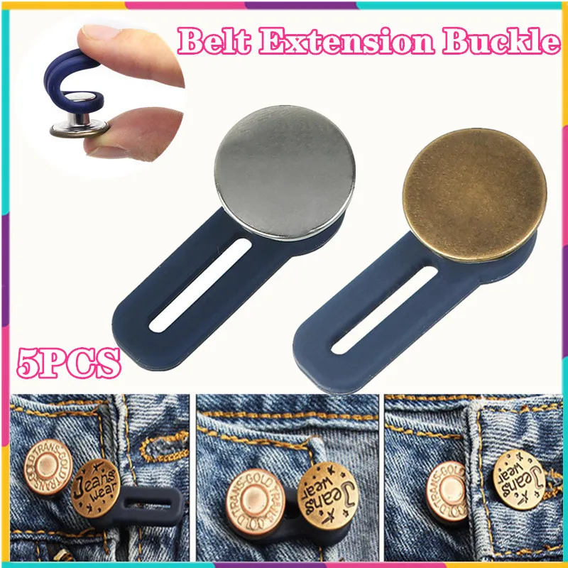5pcs Multi Use DIY Unisex Skirt Trousers Elastic Lengthening Retractable Button Adjustable Belt Extension Buckle 
5pcs Multi Use DIY Unisex Skirt Trousers Elastic Lengthening Retractable Button Adjustable Belt Extension Buckle
