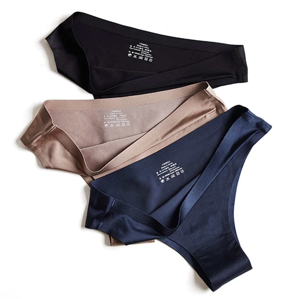 Women's Seamless Briefs Comfort Ice Silk Underwear Multi pack Low-Rise Waist Laser Cut No Show Panties
Women's Seamless Briefs Comfort Ice Silk Underwear Multi pack Low-Rise Waist Laser Cut No Show Panties
