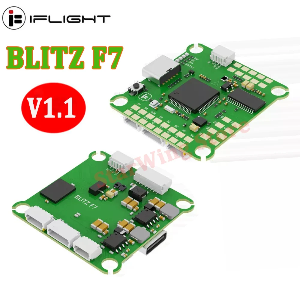 

iFlight BLITZ F7 V1.1 Flight Controller STM32 F722 BMI270 W/Barometer OSD 5V 2.5A/9V 2A BEC 30.5*30.5mm for RC FPV Racing Drone