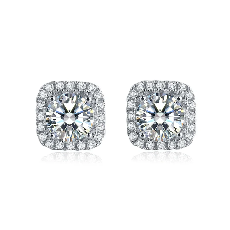 BOEYCJR 925 Classic Silver 0.5ct D Color Moissanite VVS Fine Jewelry Diamond Stud Earring For Women Gift
BOEYCJR 925 Classic Silver 0.5ct D Color Moissanite VVS Fine Jewelry Diamond Stud Earring For Women Gift