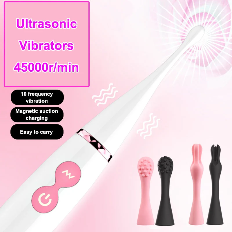 

Ultrasonic High Frequency Vibrators for Women Fast Scream Orgasm G Spot Clitoris Stimulator Clit Climax Nipple Massager Sex Toys