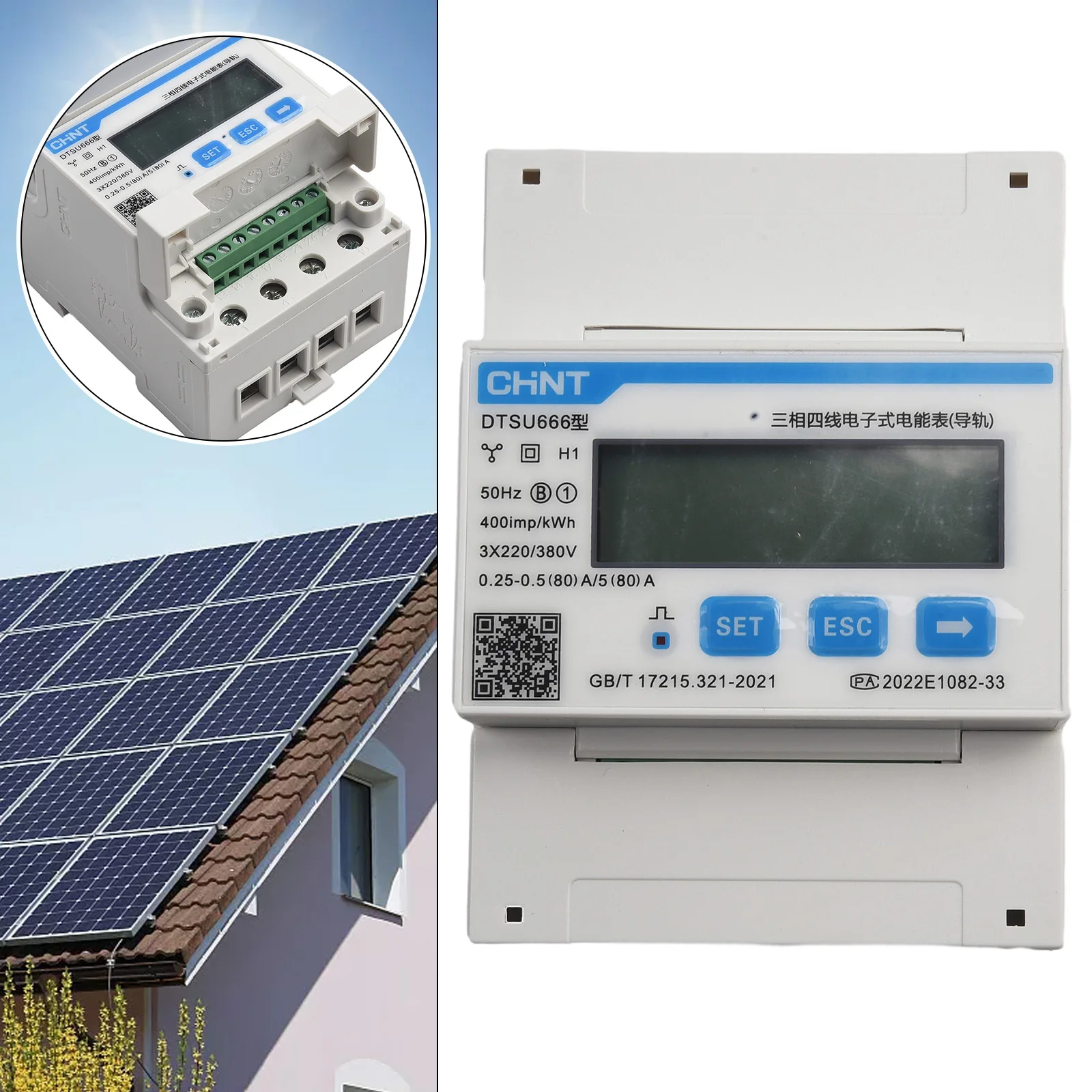 Smart Meter Energy Meter A For Import And Export 3-phase Electric Energy Meter Instrument Multifunctional Solar Fittings
Smart Meter Energy Meter A For Import And Export 3-phase Electric Energy Meter Instrument Multifunctional Solar Fittings