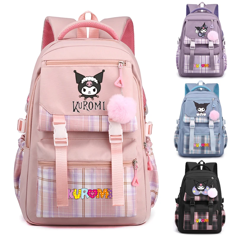 Рюкзак Kawaii Sanrio Kuromi для женщин, Аниме Сумка для книг с принтом для студентов, подростков, девочек, мальчиков, детей, ранец, школьный ранец
Рюкзак Kawaii Sanrio Kuromi для женщин, Аниме Сумка для книг с принтом для студентов, подростков, девочек, мальчиков, детей, ранец, школьный ранец
