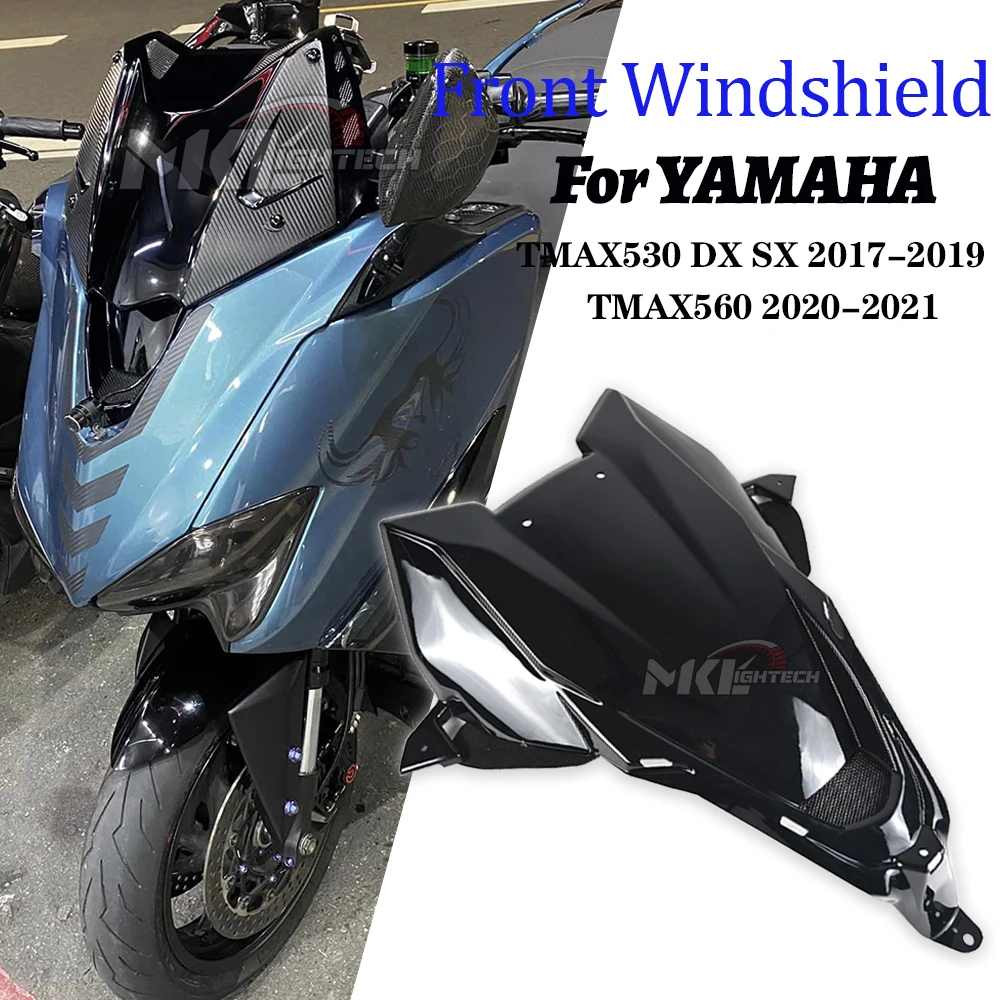 

For YAMAHA TMAX 530 DX SX 2017-2019 Motorcycle Windshield Tmax 560 2020-2021 Wind Screen Front Head Cowl Visor Fairing Deflector