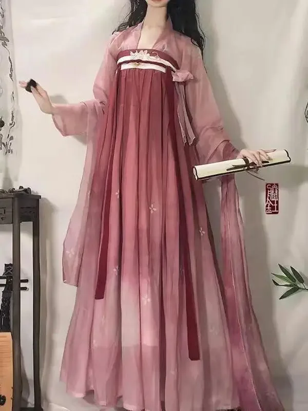 New Summer Hanfu Women Chinese Traditional Cosplay Fairy Costume Ancient Hanfu Dress Pink Birthday Party Dress Plus Size XL
New Summer Hanfu Women Chinese Traditional Cosplay Fairy Costume Ancient Hanfu Dress Pink Birthday Party Dress Plus Size XL
