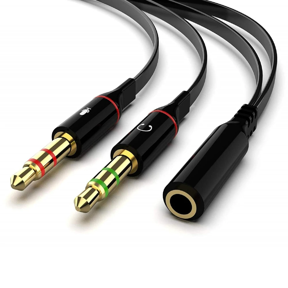 Headset Splitter Adapter 3.5mm Female to 2 Dual 3.5 Male Headphone Mic Y Stereo Jack Earphone Audio Cable for Desktop Laptop PC
Headset Splitter Adapter 3.5mm Female to 2 Dual 3.5 Male Headphone Mic Y Stereo Jack Earphone Audio Cable for Desktop Laptop PC