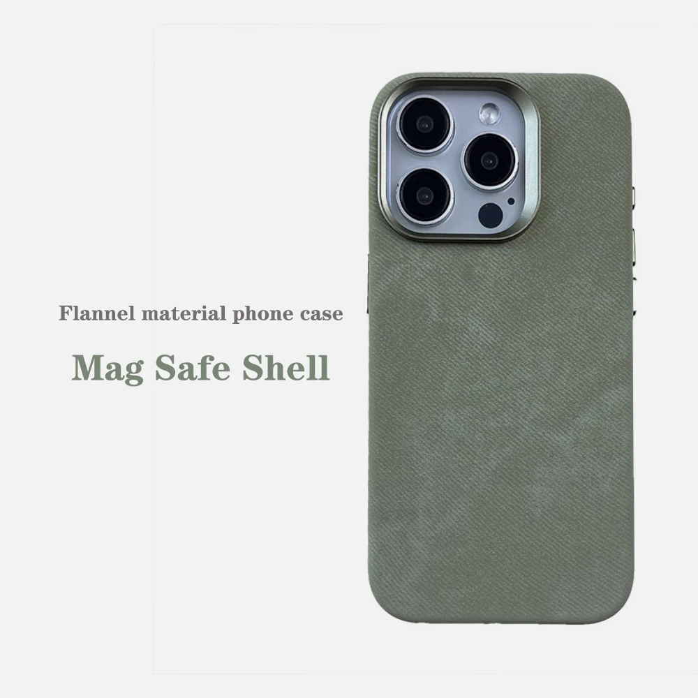 Flannel Material Phone Case for Iphone 15 15Pro 15ProMax with MagSafe Strong Magnetic Shell for 14 13 12 Pro Max Anti-drop Cover
Flannel Material Phone Case for Iphone 15 15Pro 15ProMax with MagSafe Strong Magnetic Shell for 14 13 12 Pro Max Anti-drop Cover