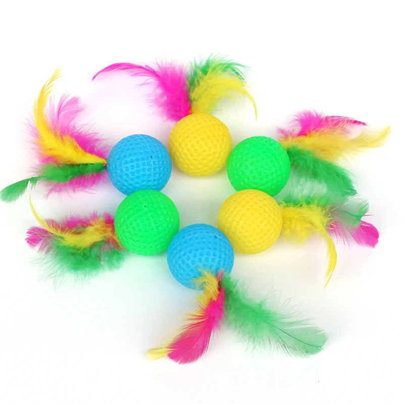 Plastic Playing Balls for Cats, Pet Training, Interactive Game Products, Cat, Kitten, Golf, Feather Ball, 6 PCs/Lot
Plastic Playing Balls for Cats, Pet Training, Interactive Game Products, Cat, Kitten, Golf, Feather Ball, 6 PCs/Lot