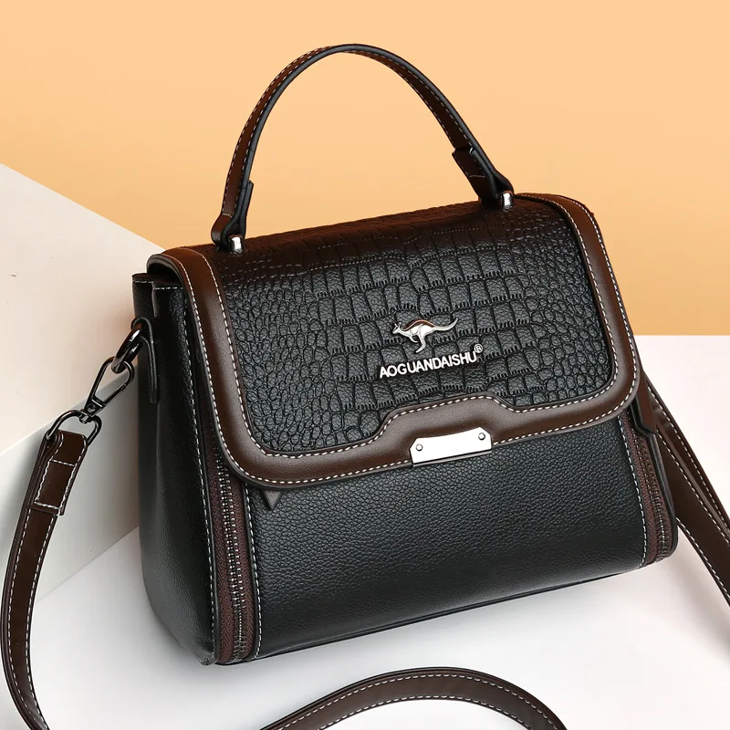 Women's Bag Single Shoulder Crocodile Pattern Small Square Bag Fashionable and Simple Middle aged Women's Bag
Women's Bag Single Shoulder Crocodile Pattern Small Square Bag Fashionable and Simple Middle aged Women's Bag