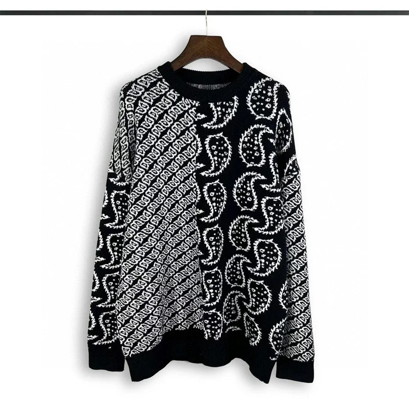 Black Contrasting Jacquard Rhude Sweater Men Women Best Quality Sweatshirts Gym
Black Contrasting Jacquard Rhude Sweater Men Women Best Quality Sweatshirts Gym